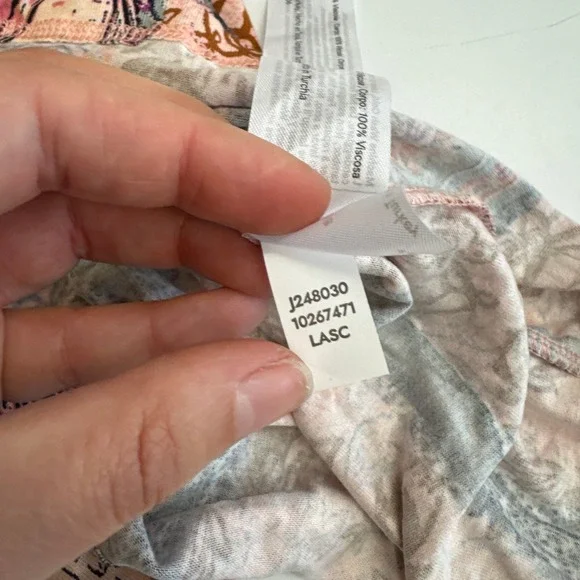 Venus Lascana Dress Womens Small Pink Paisley Boho Tiered Maxi Sleeveless - Picture 6 of 12